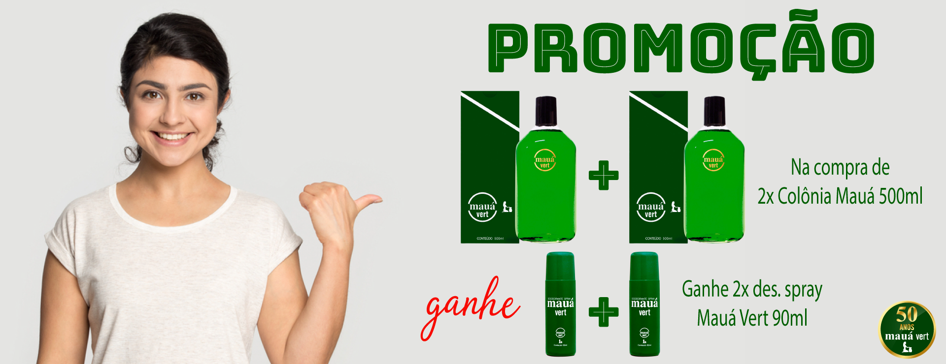 PROMOÇÃO 2 DE 500mL COM 2 DES. SPRAY 90ml DE BRIND